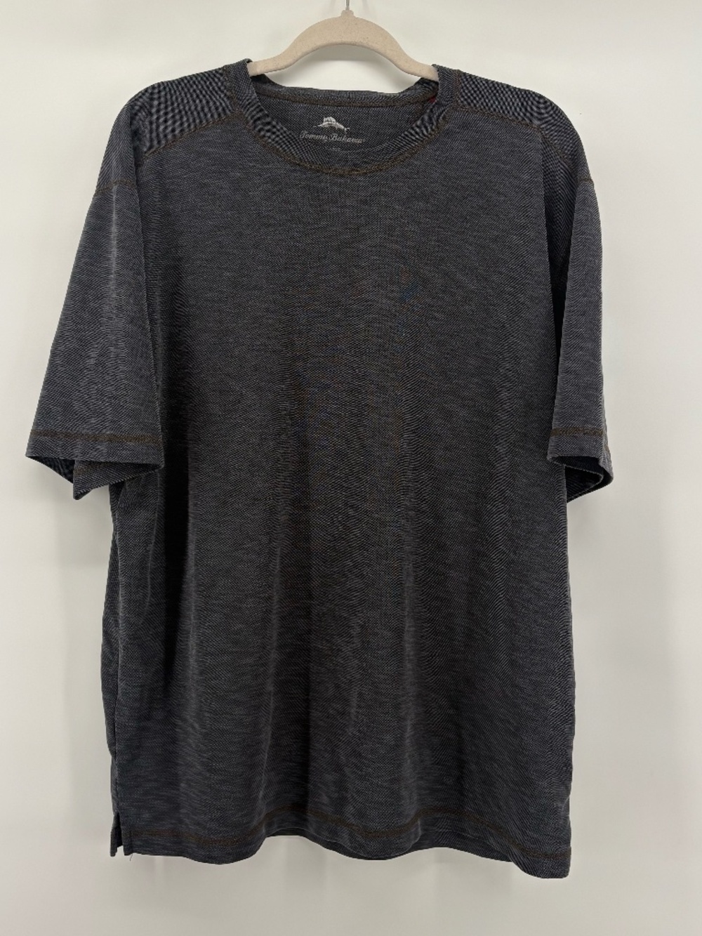 mens Tommy Bahama short sleeve charcoal black size XL